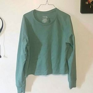Green long sleeved sweatshirt